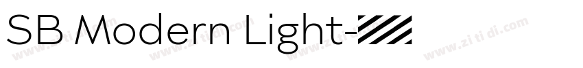 SB Modern Light字体转换